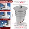Bosmsaslad 2 x Washing Machine Drain Hose Seal, 35-40 mm