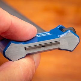 12” Steel Ruler w/Adjustable Rule Stop- Versatile Woodworking Marking Tools for Scribing, Measuring, & Gauging Depth- Durable Steel Woodworking Ruler for DIY Projects