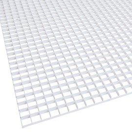 KastLite Egg Crate Panel 2-Pack in White | Polystyrene | Nominal 2' x 2' with 1/2" x 1/2" x 3/8" Cell Size | Manufactured by American Louver | Ceiling Light Covers, HVAC Grilles, Aquarium Eggcrates