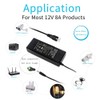 12V 8A 96W Power Supply Adapter AC to DC Converter