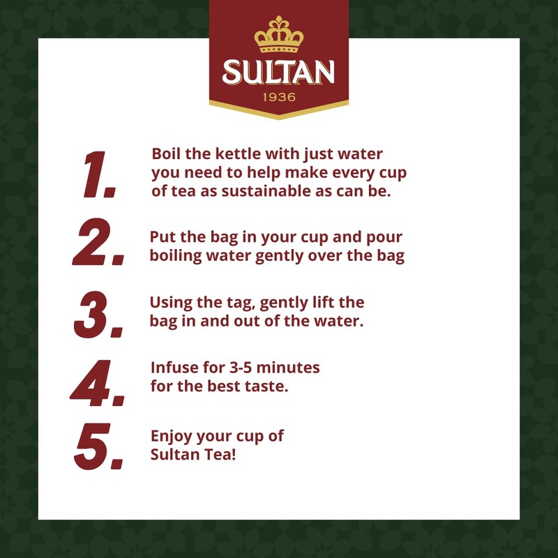 SULTAN TEA Pure Verbena Tea, Moroccan Herbal Green Teas (Single