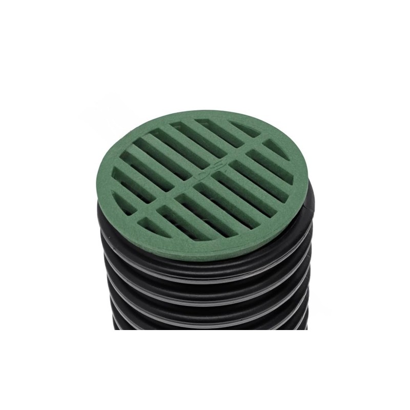 NDS 13 Plastic Round Grate, 4-Inch, Green