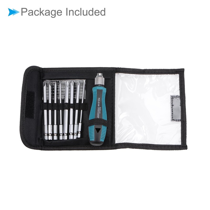 CoCud Magnetic Screwdriver Set, PH0-PH3 SL3-SL6, Phillips Slotted Screwdriver Bits
