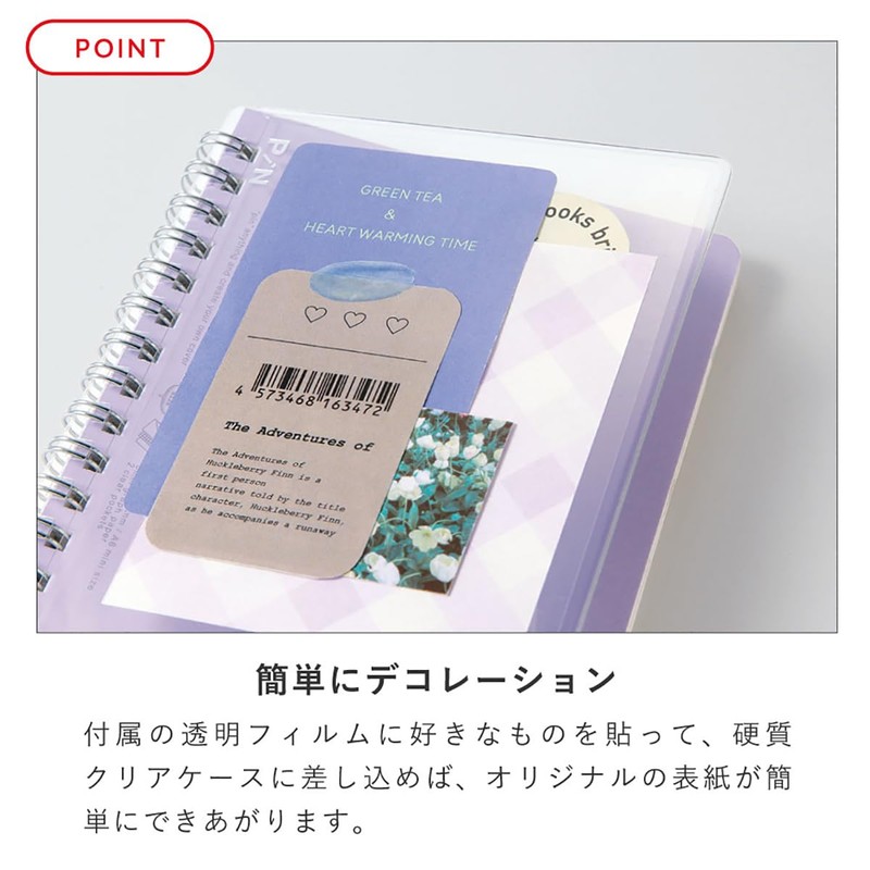 Iroha Publishing PiN NOTE GPN6-05 A6mini Size/Ring Type [Purple]