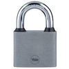 Yale Iron Disc Padlock 50mm - Nickel Plated - Hardened