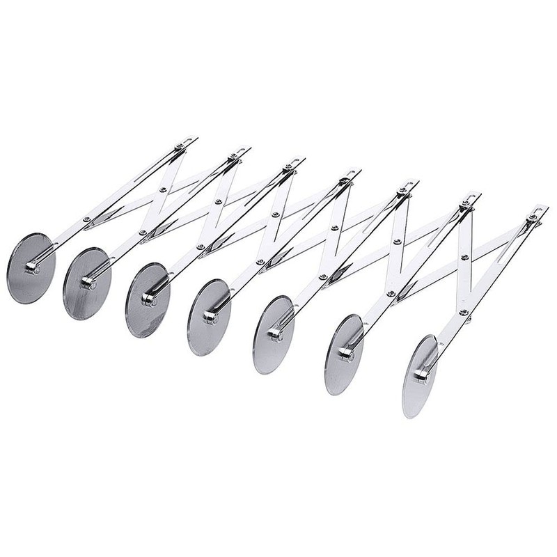 Contacto Stainless Steel Dough Cutter Adjustable, Stainless steel, 7 Schneidrädchen