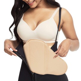 YERKOAD Abdominal Compression Board Flattening Belly AB Board Lumbar Post Surgery Lipo Back Foam Board Postpartum Recovery (Beige, One Size)