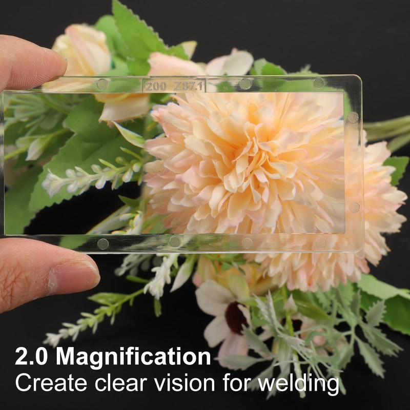 sourcing map 3pcs Welding Magnification Lens 3.54" x 4.25" (2
