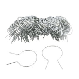 EZ Twist 3" (2 7/8" OD) Preformed 9 Gauge Galvanized Steel Fence Ties - (100 Pack)