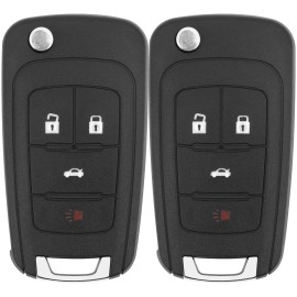 Kible 2x for 2011 - 2016 Buick LaCrosse / Regal Chevy Cruze Keyless Remote Key Fob