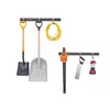 Rubbermaid Garage FastTrack 8-Piece Small Kit Black/Grey All-in-One Rail &