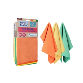 White Magic Eco Cloth Tea Towel (Pack of 3), 50 x 70 cm, Citrus