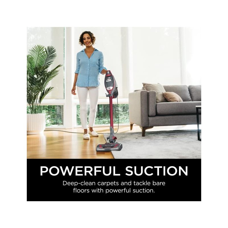 SHARK HV370 Rocket Pro Corded Stick Vacuum, Comet Red (Renewed)