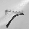 JQK Folding Clothes Hanger Rack, Stainless Steel Swing Arm Hook