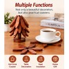 4-Piece Bamboo Trivet Set for Hot Pots & Pans –