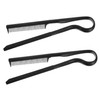 Gatuida 2Pcs Shaped Hair Combs for Hairdressing and Straightening Styling