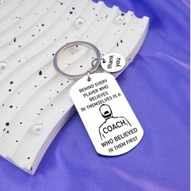 Coach Keychain Gifts For Men Cool Coach Appreciation Gift Thoughtful Thank You Keychain Gifts For Coaches Personalized Thank You Coach Gifts For Basketball Volleyball Hockey Soccer Wrestling Baseball
