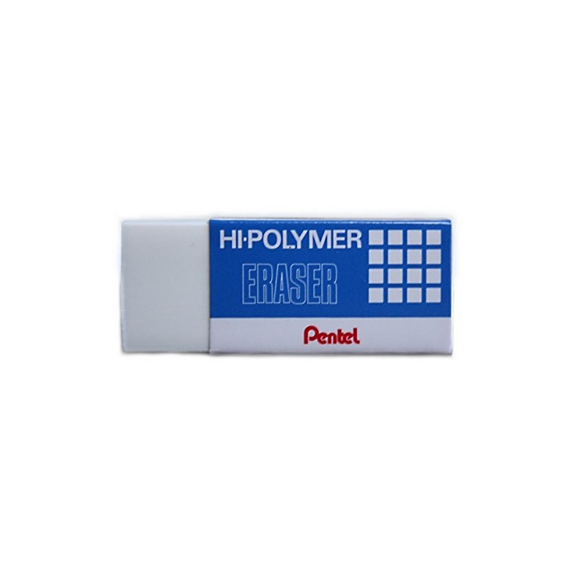 Pentel Eraser, Hi-Polymer Eraser, White (ZEH-05), 3 pcs. in 1