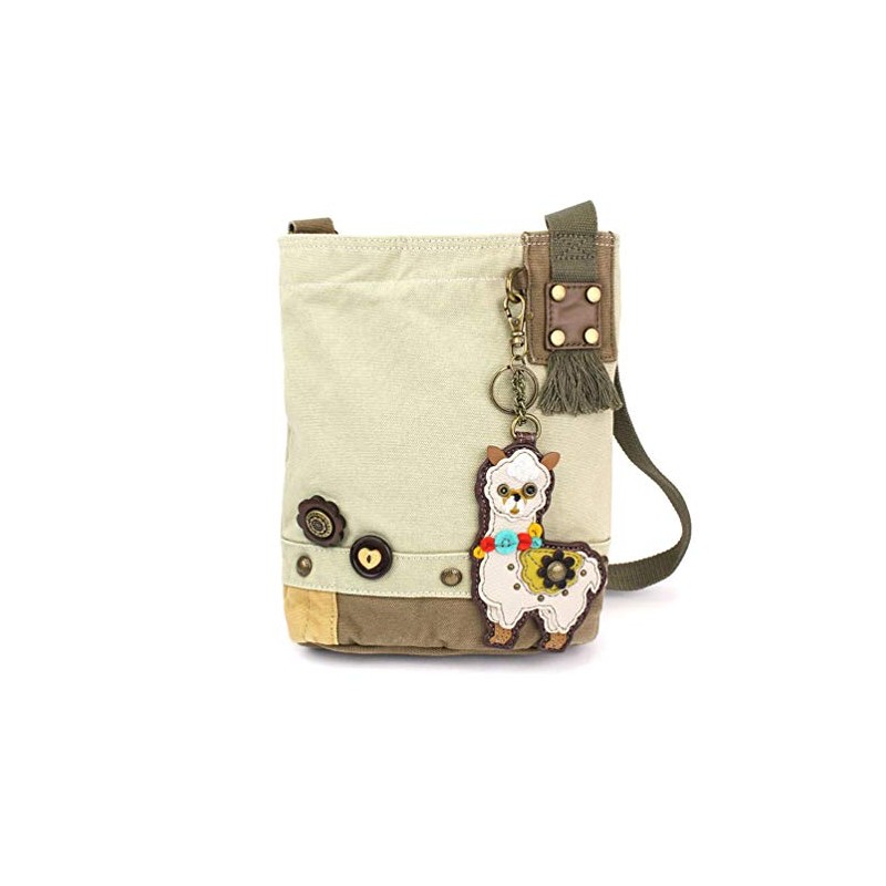 CHALA Handbag Patch Crossbody Canvas Sand (LLAMA)