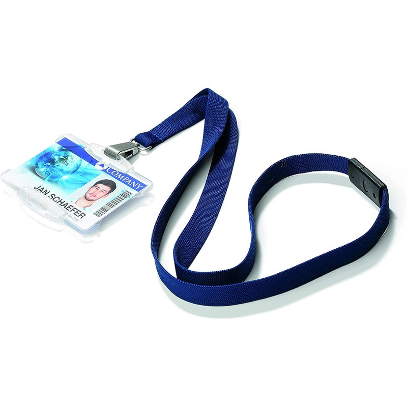 Durable 812732 Textile Soft Lanyard - Dark Green (Pack of