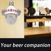 Jumiok Matte Silver Mountable Beer Bottle Opener for Wall Post