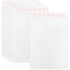 10x13 White Envelopes Self Seal 100 Pack, Goefun 80GSM Paper Security Catalog Large Envelopes, Mailing Envelopes 10x13 with Peel and Seal Flap