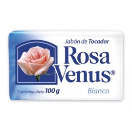 Rosa Venus Jabón De Tocador Rosa Venus Blanco Caja 60 Pz De 100g