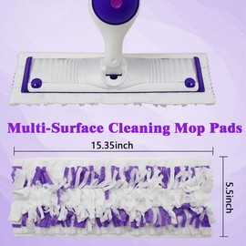 Disposable Mop Pads for Swiffer PowerMop Multi-Surface Mopping Pad Refills | Safe on All Finished Floors | Compatible with Swiffer PowerMop (30 Count)