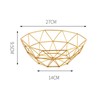 Soulnioi Fruit Bowl Geometric Fruit Basket Iron Storage Basket Decorative