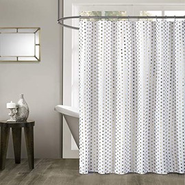 Idea Nouva - Cortina de Ducha (70 x 72 cm), diseño de Lunares, Color Dorado