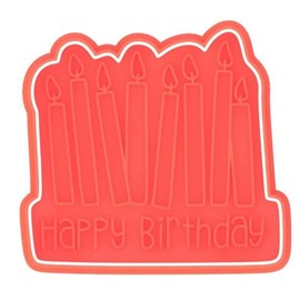 Happy Birthday Candles Cookie Cutter & Stamp