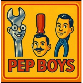 Pep Boys PARTS STORE Mechanic Service Vintage  Style Metal Sign