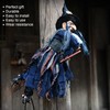 Blue Hanging Horror Witch Decorative Voice Control Hanging Prop Decoration