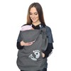 MijaCulture Softshell Warm Baby Universal Windproof Carrier Cover 4113 (Graphit/Baby