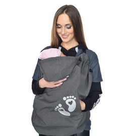 MijaCulture Softshell Warm Baby Universal Windproof Carrier Cover 4113 (Graphit/Baby 2)