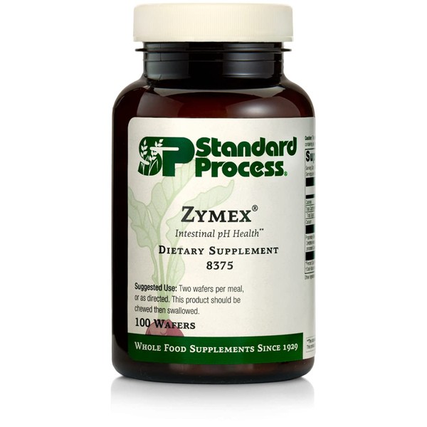 Standard Process Zymex Wafers - Whole Food Digestion and Digestive Health with Lactose, Date, Spanish Moss, Beet Root, Wheat Germ and Whey - Vegetarian - 100 Wafers