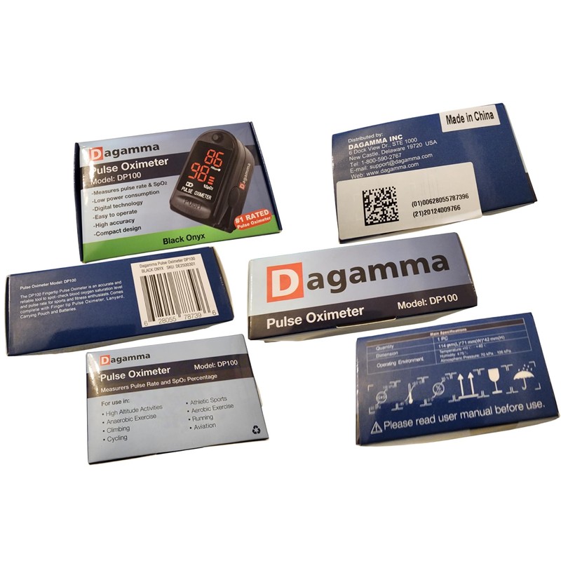 Dagamma DP100 Sports and Aviation Finger Pulse Oximeter in White