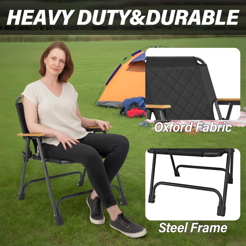 BDL Folding Beach Backpack Chair, Outdoor Folding Portable Camping Chair