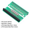 MECCANIXITY 2pcs FFC FPC Connector Board 60 Pins 0.5mm Socket