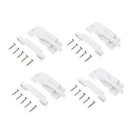 Window Locks for Sliding Windows, 4-Pack High-Strength, Durable, Child and Pet Safety, Easy to Install, White Locking Mechanism for Sliding Doors and Windows, Universal Fit for Various Windo