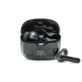 JBL TUNE BEAM Fully Wireless Earphones / Active Noise Canceling / Sound Capturing / Multipoint / APP Compatible / IP54 / Skeleton / Cute / Transparent (Ghost Black)