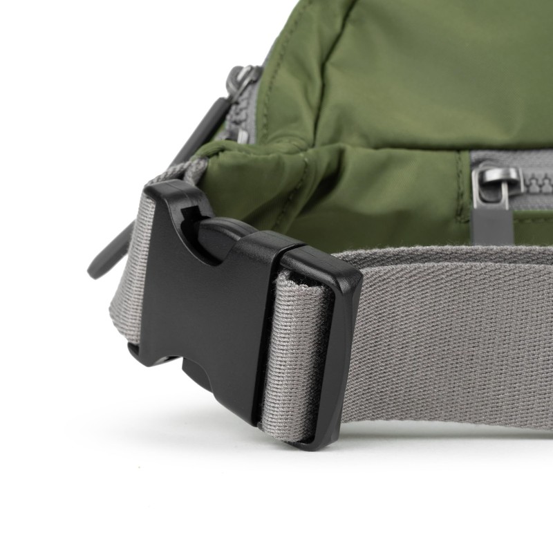 ROKA London Jubilee Sling Bag Recyled Nylon (Avocado)