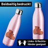 Huuraa Capybara Water Bottle Couple Comic Gift 500 ml Pink