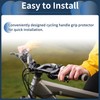INFINAUTO Bike Handlebar Grips Covers, 120mm Cycling End Grips Protector