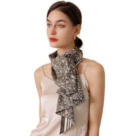 MAIRY Scarf for Women | Square Satin Scarf | Headscarf Headband | Multifunctional Square Scarf Arm Scarf | Designer Scarf Sports Neckerchief Sports Scarf, M090011