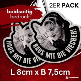 ZETTMANN ZETTMANN? NEU: 2er Premium Familie Ritter Duftbaum Auto Lustig I Norman Ritter Duftbaum I Karin Ritter Duftbaum Raus mit die Viecher (Raus mit die Viecher, rund, Vanille)