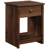 Sauder River Ranch Night Stand with Drawer in Grand Walnut, Grand Walnut Finish
