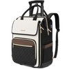 Rolling Backpack for Women, Travel Rolling Laptop Backpack with Wheels,