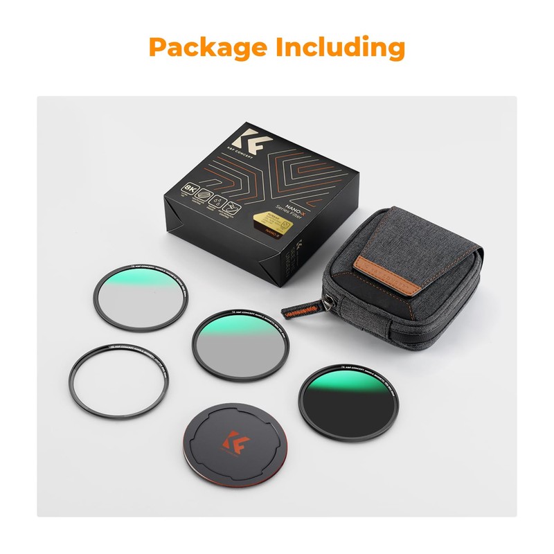 K&F Concept 77mm 5-in-1 Magnetic Lens Filter Kit, Includes CPL+