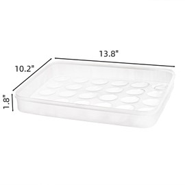 Acshio 3 Pack Deviled Egg Containers with Lid, 90 Slot Plastic Egg Holder for Refrigerator, Clear Storage Egg Carrier Tray Stackable Egg Dispense for Party, Easter, Travel, Camping